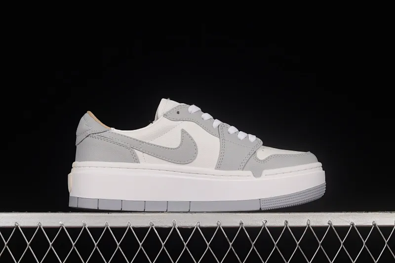 All categories Air Jordan Jordan series basketball shoes Air Jordan 1 Low Z version Air Jordan 1 Elevate Low SE "Wolf Grey" Little AJ thick-soled retro basketball shoes DH7004-100